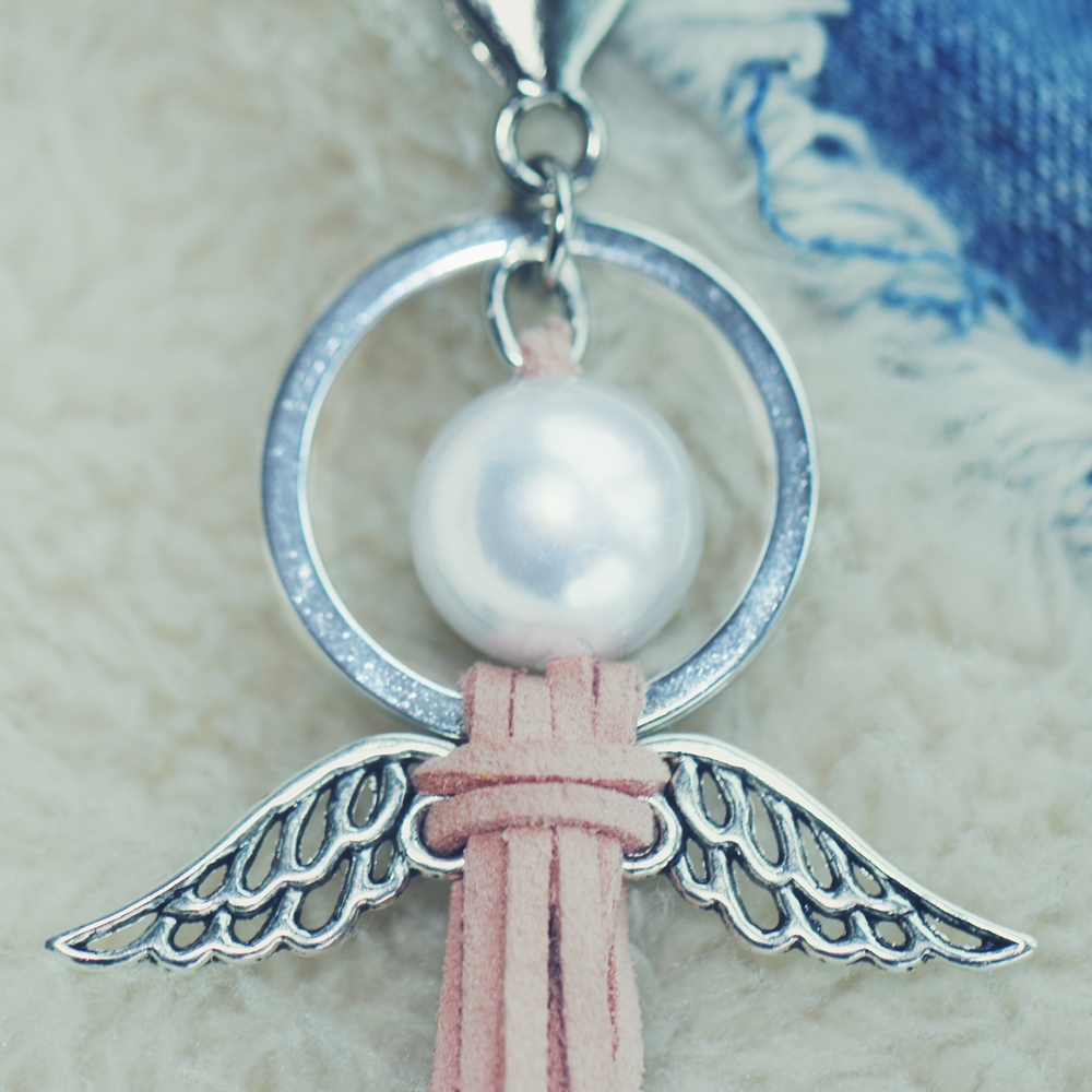 DIY keychain angel beads